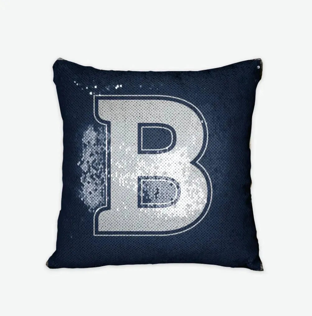 Butler University "B" Sequin Pillow Cover Pillow Covers