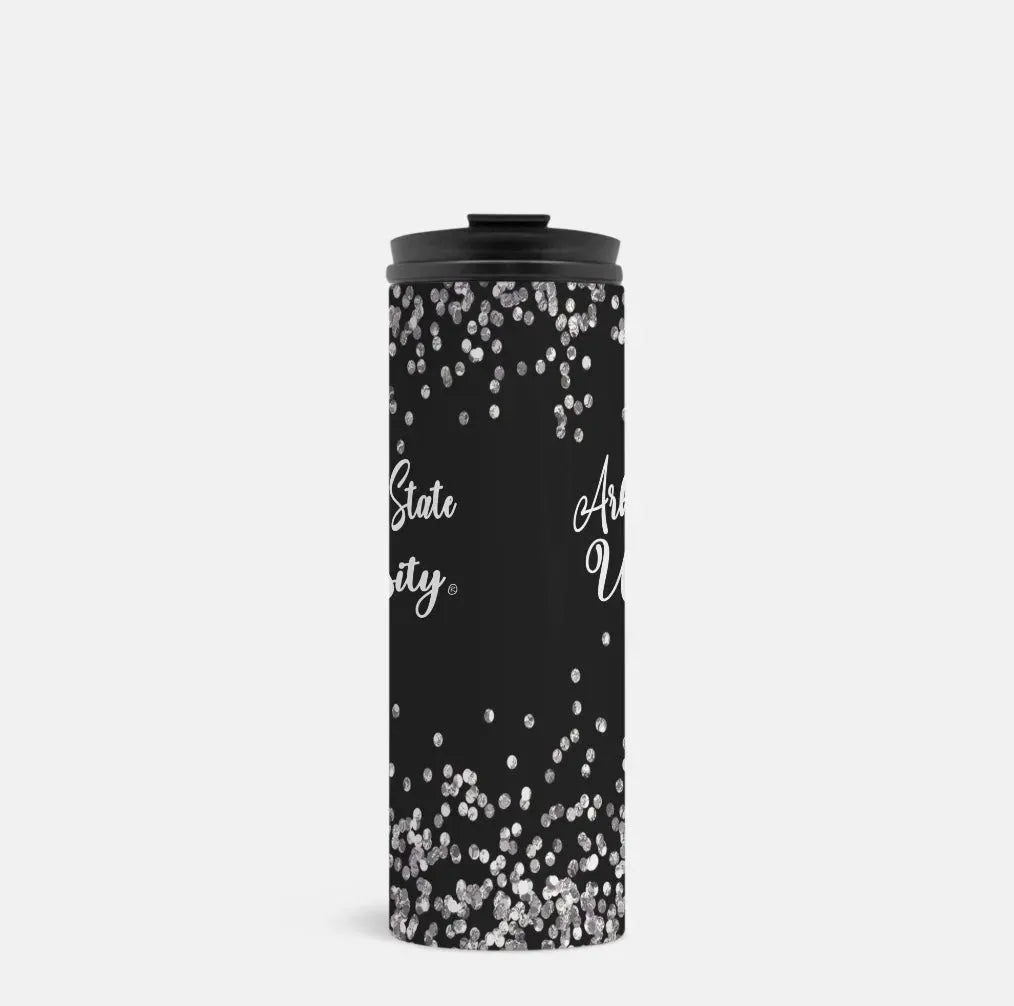 Arkansas State University Thermal Tumbler 16 oz. - Glitter Drinkware