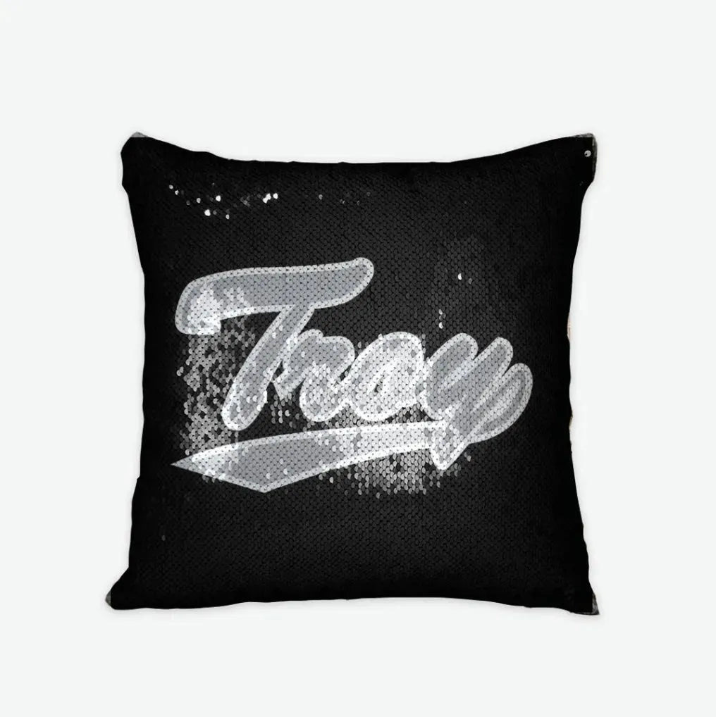 Troy University Sequin Pillow Cover Pillow Covers