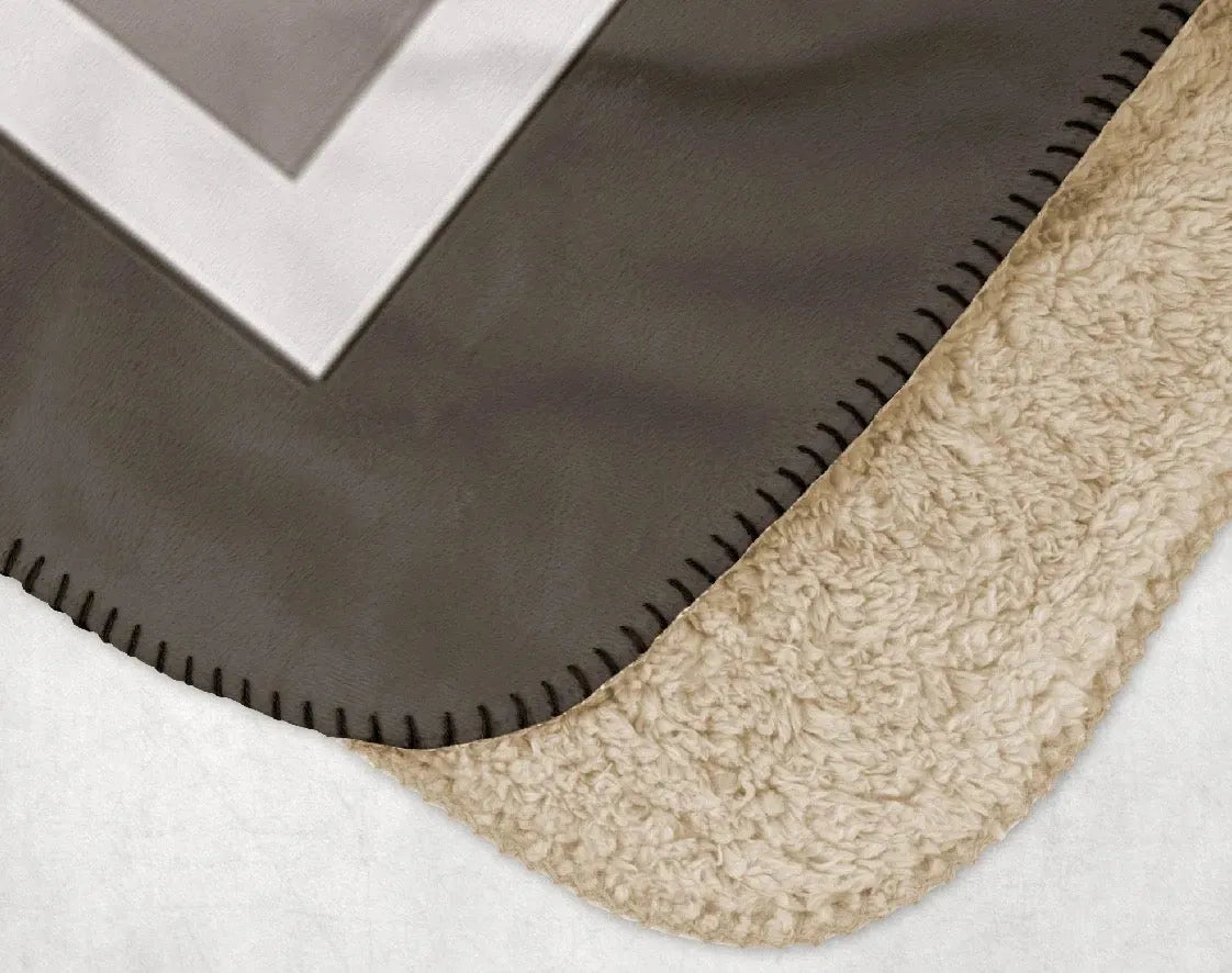 Gamma Phi Beta XL 60x80 Sherpa Throw Blanket - Geo Throw Blankets