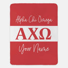 Personalized Alpha Chi Omega XL 60x80 Blanket - Greek Letters | AXO