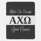 Personalized Alpha Chi Omega XL 60x80 Blanket - Greek Letters | AXO