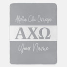 Personalized Alpha Chi Omega XL 60x80 Blanket - Greek Letters | AXO