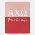 Alpha Chi Omega XL 60x80 Blanket - Color Split | AXO Gifts & Decor