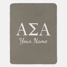 Personalized Alpha Sigma Alpha Blanket - Greek Letters 60"x80"