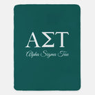 Alpha Sigma Tau Sherpa Blanket XL 60x80 | Alpha Tau Gifts & Decor