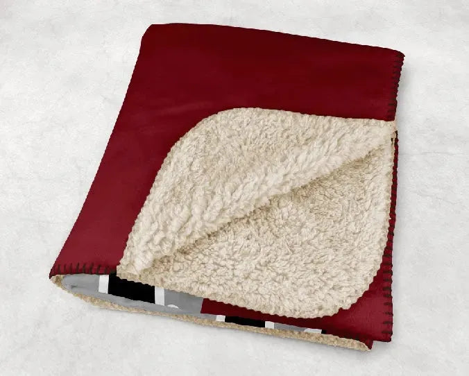 Troy University XL 60x80 Sherpa Blanket - Color Split Throw Blankets