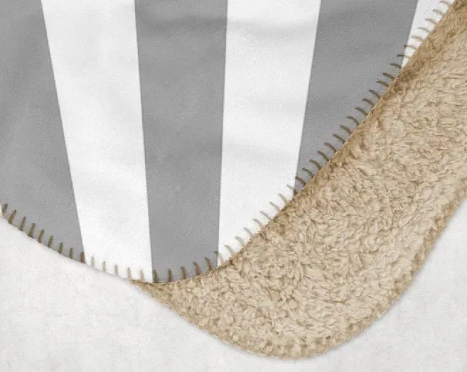 Troy University XL 60x80 Sherpa Blanket - Gray Starburst Throw Blankets