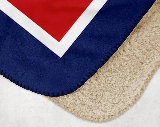 Troy University XL 60x80 Sherpa Throw Blanket American T Geo Throw Blankets