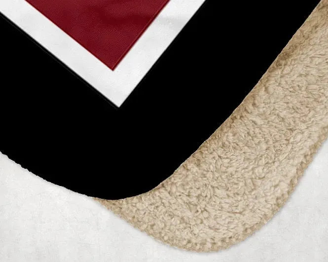 Troy University XL 60x80 Sherpa Throw Blanket - Geo Throw Blankets