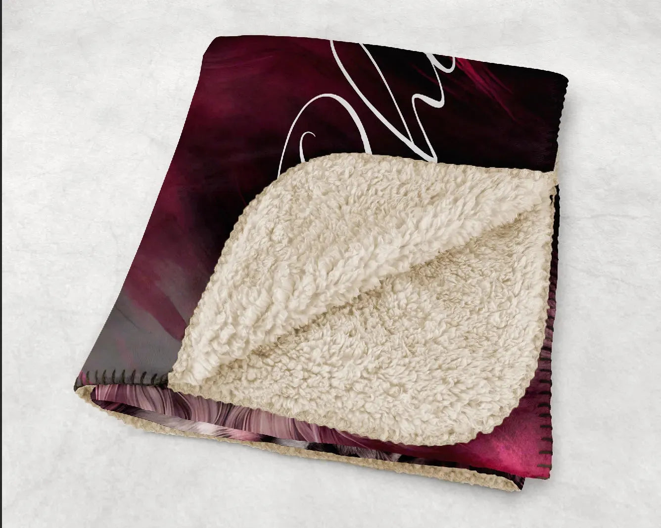 Phi Mu XL 60x80 Sherpa Blanket - Lion Throw Blankets