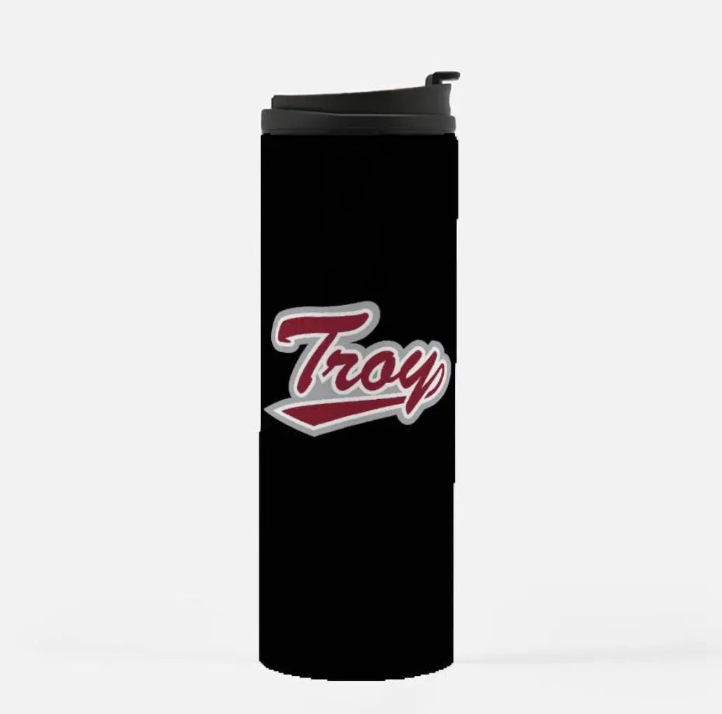 Troy University Thermal Tumbler 16 oz. - Black Drinkware