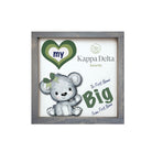 Personalized Kappa Delta 12x12 Love My Big Little Wood Framed Sign