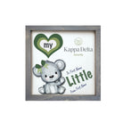 Personalized Kappa Delta 12x12 Love My Big Little Wood Framed Sign