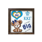 Personalized Kappa 12x12 Love My Big Little Wood Framed Sign | KKG