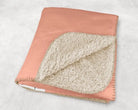 Kappa Alpha Theta XL 60x80 Sherpa Throw Blanket - Pink Wide Band | Custom Gifts