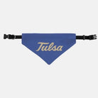 University of Tulsa Collar Pet Bandana  Blue | Custom Pet Gear | Gifts