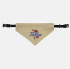 University of Tulsa Collar Pet Bandana - Gold Flag - S/MD | Licensed Merchandise | Festive Fit Home