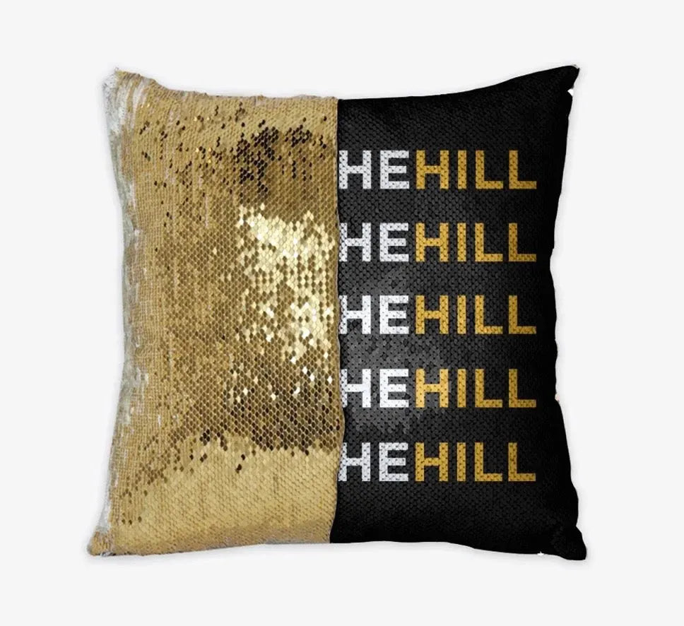 Winthrop University Sequin Throw Pillow Cover - Rock the Hill Pillow Covers