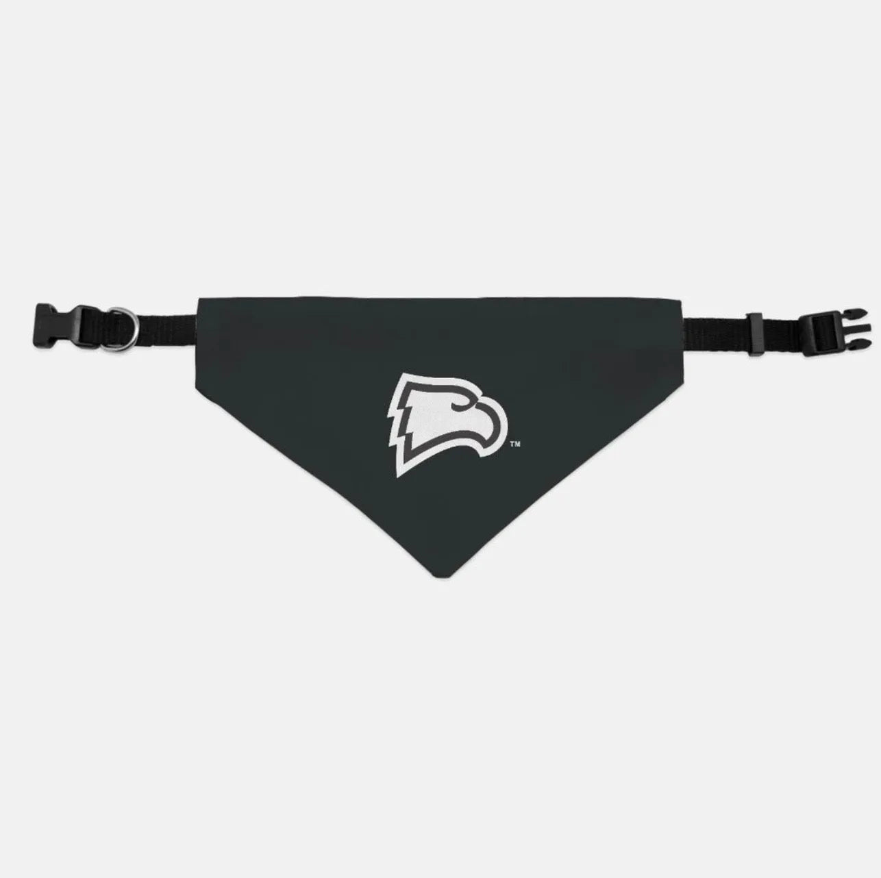 Winthrop University Collar Pet Bandana - Black | Eagles Pet Gear