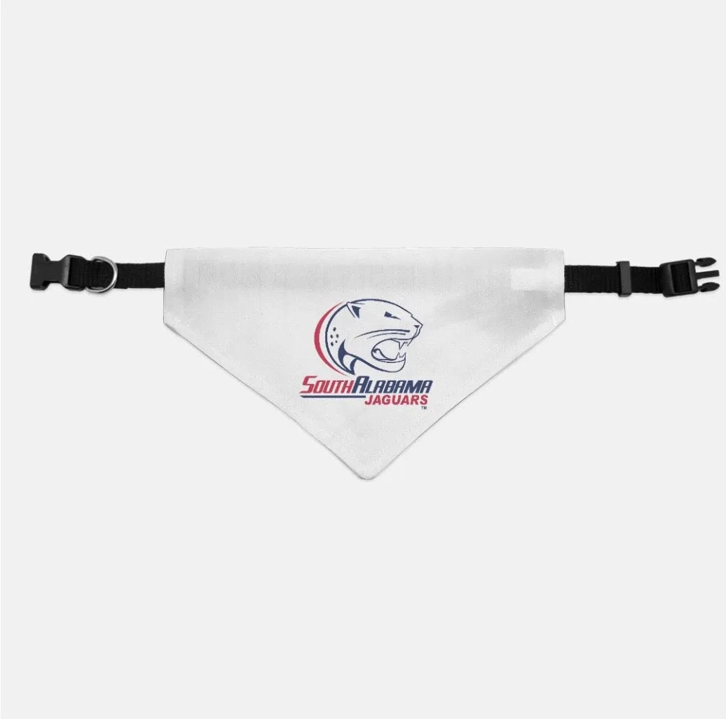 University of South Alabama Pet Bandana | Custom JAGS Pet Gear