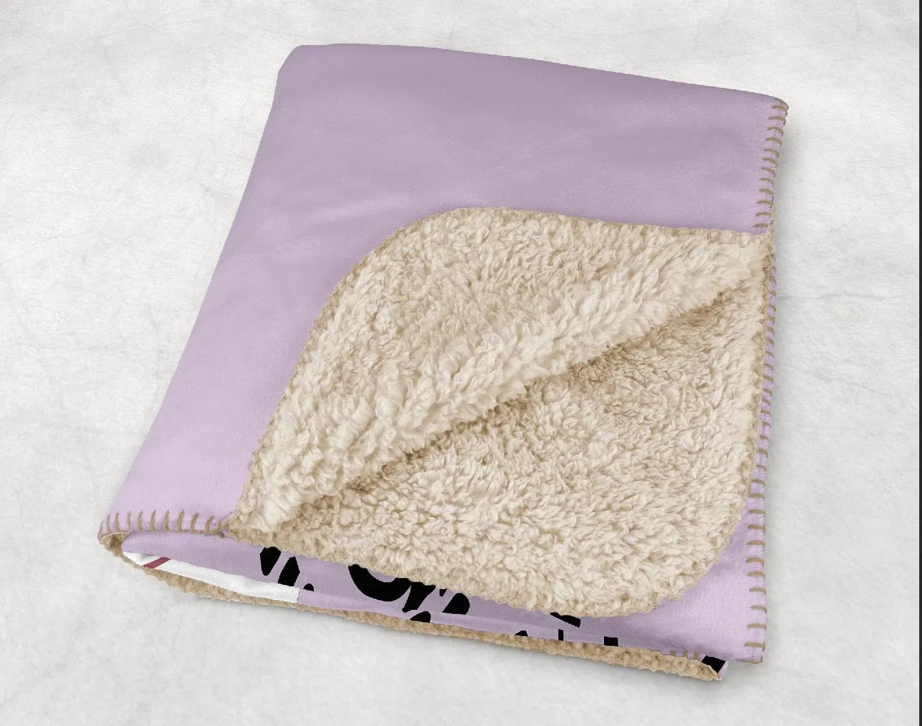 Sigma Kappa Sherpa Blanket - Lavender Band 60"x80" | Gifts and Decor | official Merchandise | Festive Fit Home