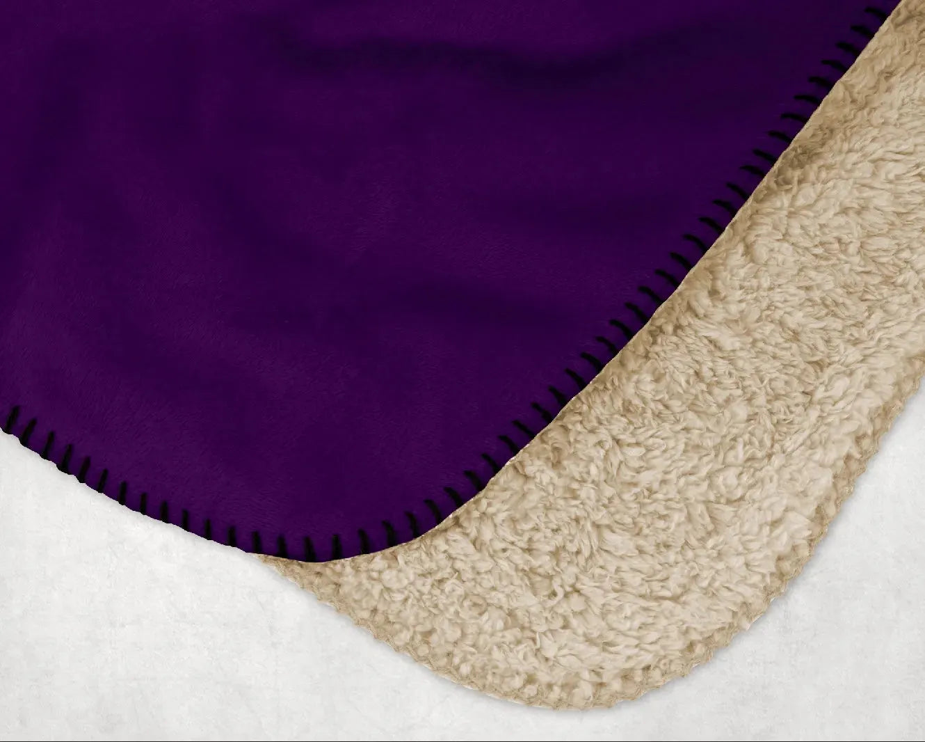 Sigma Kappa XL 60x80 Sherpa Throw Blanket - Purple Throw Blankets