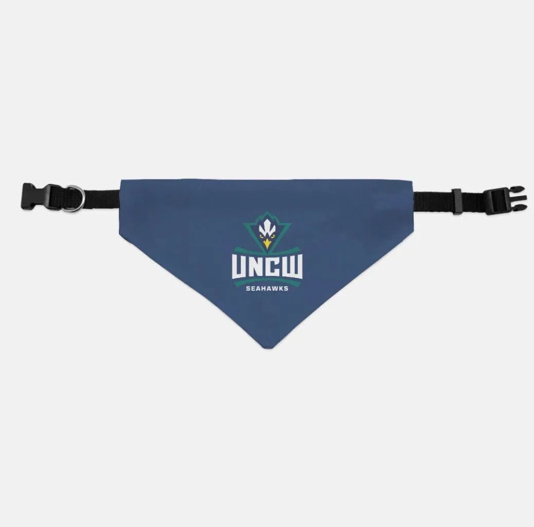 UNCW Pet Bandana - Navy Small Pet Bandanas