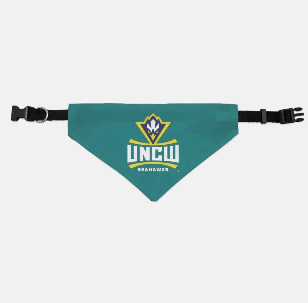 UNCW Pet Bandana - Teal Medium Pet Bandanas