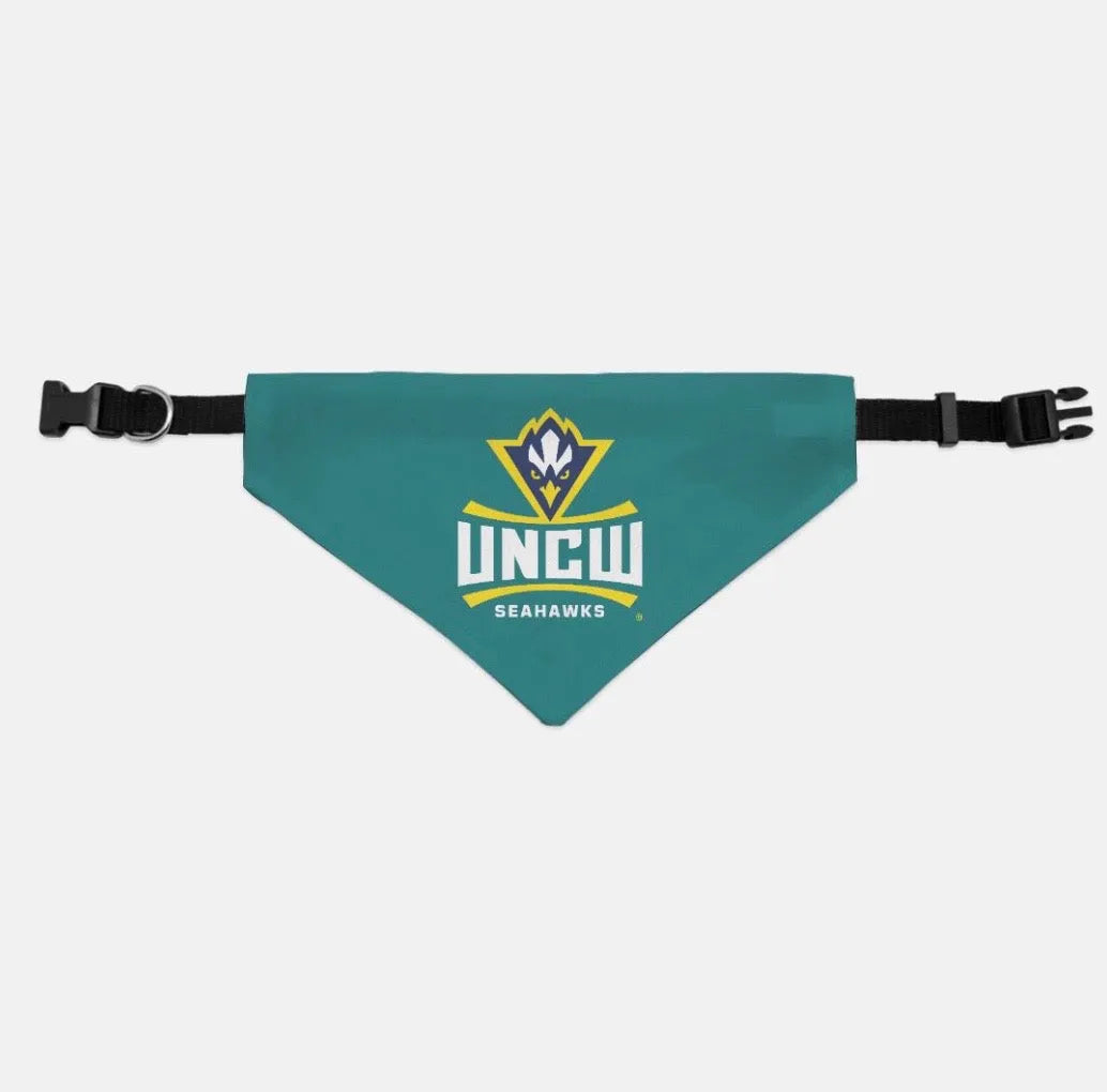 UNCW Pet Bandana - Teal | UNC Wilmington Pet Gear | Custom Gifts