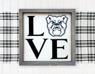 Butler University Framed Sign - "LOVE" 12x12 | Wall Art | Dorm Decor | Campus Greek Fit