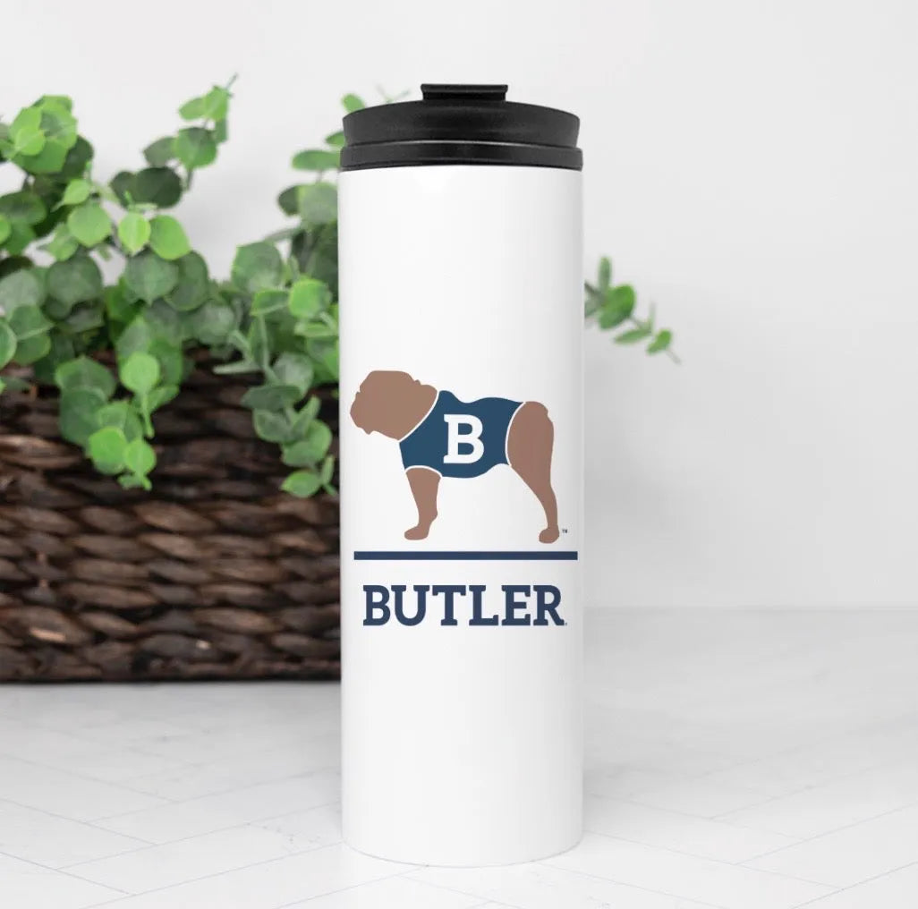 Butler University "B" Bulldog Thermal Tumbler 16oz | Official Gifts and Merchandise | Festive Fit Home