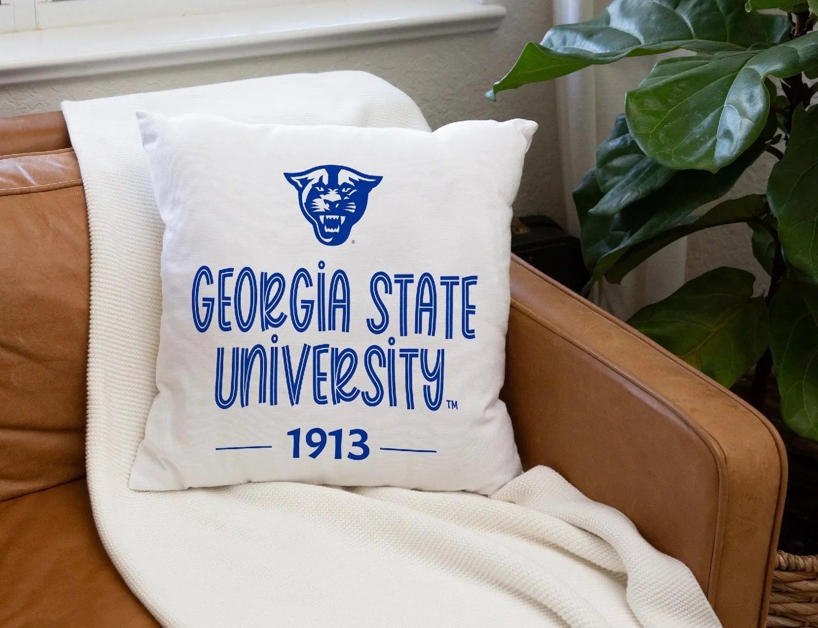 Georgia State University 1913 Pillow Cover 18" | Official Gift Shop | Festive Fit Home