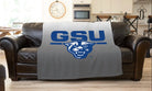 GSU Gray Gradient Sherpa Blanket  60"x80" | Official GSU Gifts | Decor | Festive Fit Home