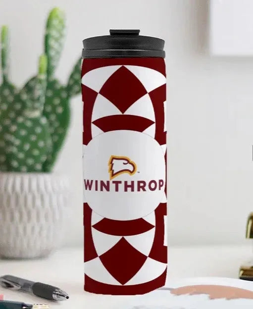 Winthrop University Garnet Tribal Thermal Tumbler 16 oz Drinkware