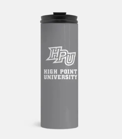 High Point University Thermal Tumbler 16 oz. - Gray Drinkware