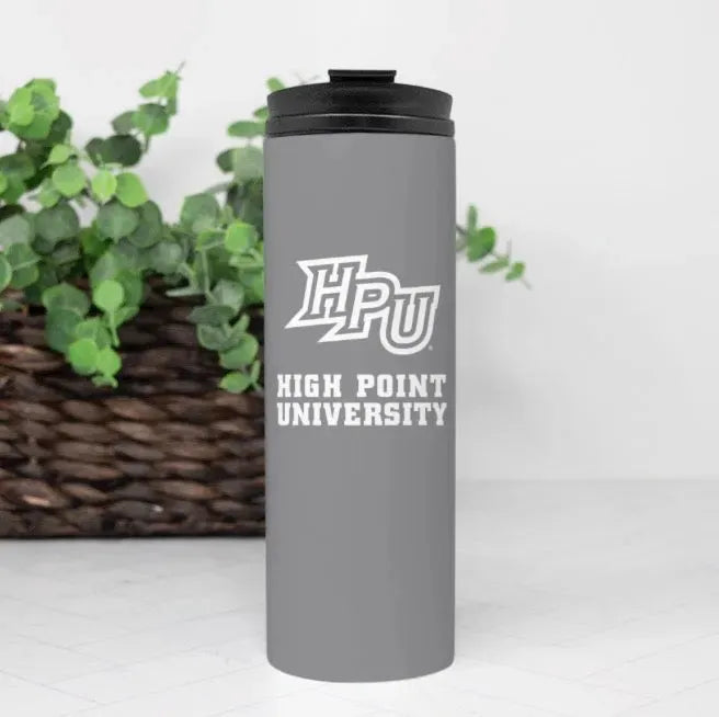 High Point University Thermal Tumbler 16 oz. - Gray Drinkware