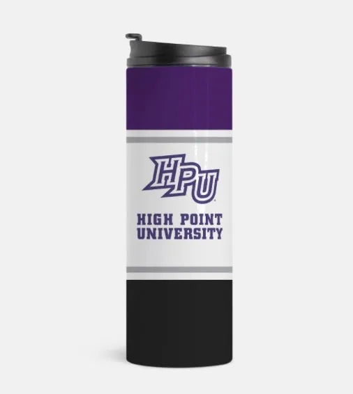 HPU Striped Thermal Tumbler 16 oz. | Official Merchandise Water Bottle | Festive Fit Home