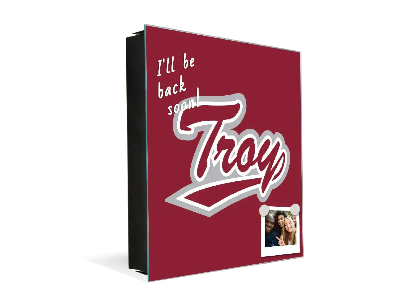 3-in-1 Troy University Magnetic Dry-Erase Key Box Key Box