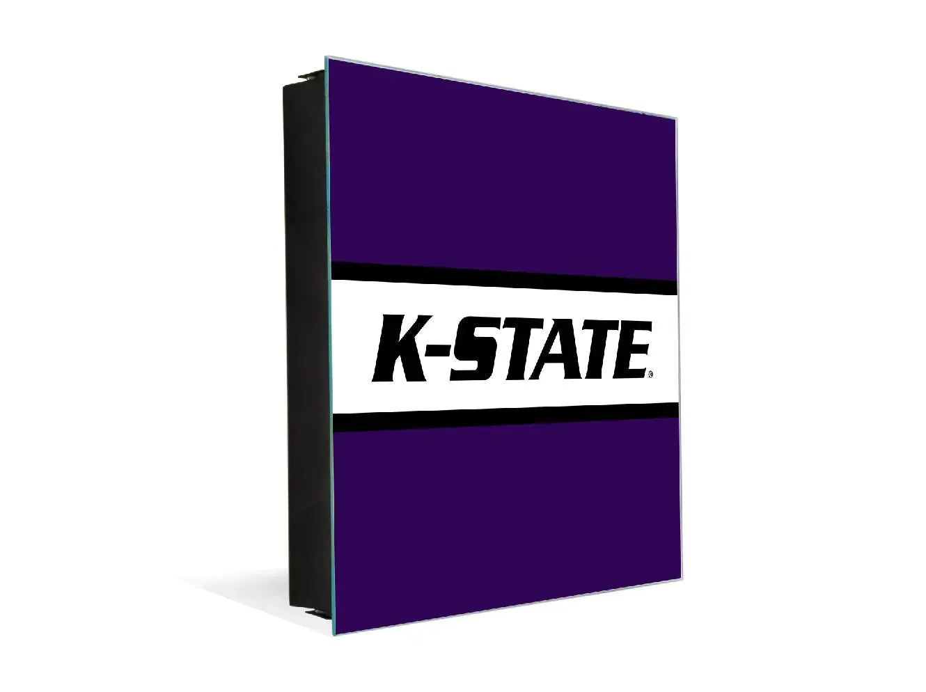 3-in-1 K-STATE Magnetic Dry-Erase Key Box / Key Cabinet Purple White Key Box