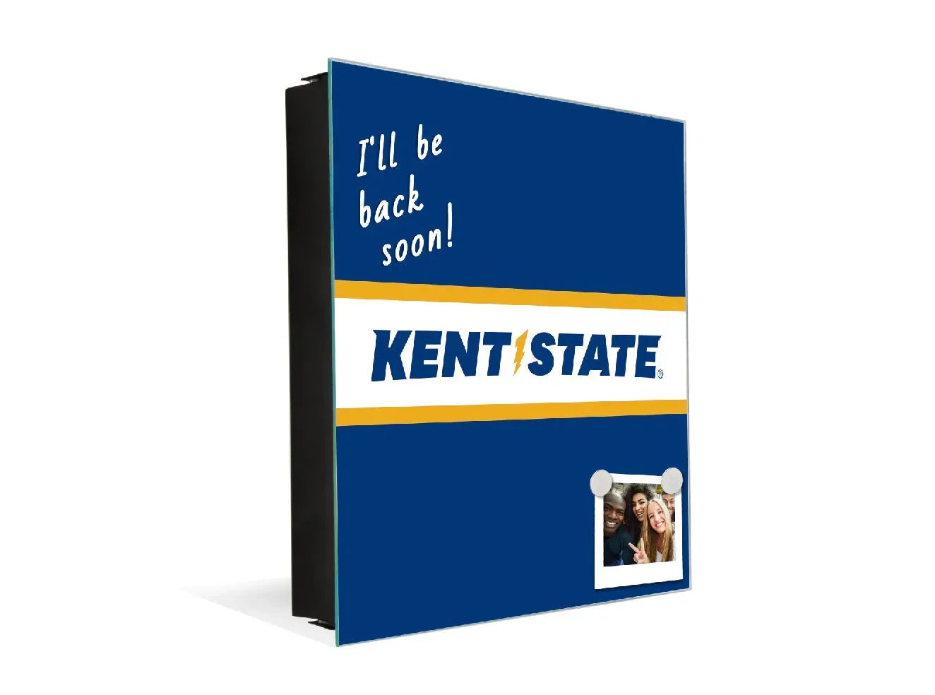 3-in-1 Kent State University Magnetic Dry-Erase Key Box - Center Band Key Box