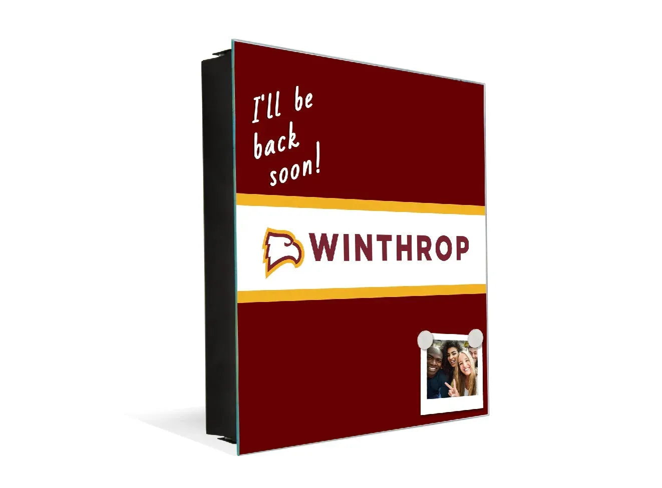 3-in-1 Winthrop University Magnetic Dry-Erase Key Box/ Cabinet - Band Key Box