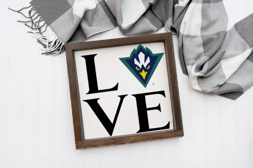 UNC Wilmington Sign - Go Seahawks - 12"x12" | UNCW Gifts and Merchandise  | Festive Fit Home