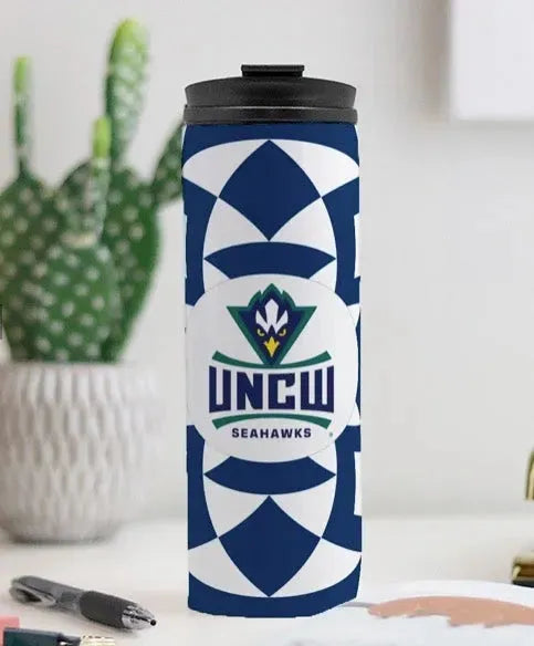 UNCW Thermal Tumbler Tribal Print - Navy 16 oz. Drinkware