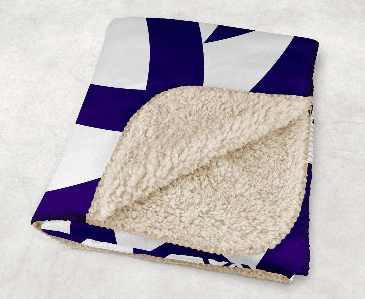 High Point University Sherpa Blanket - Tribal XL 60"x80" Throw Blankets