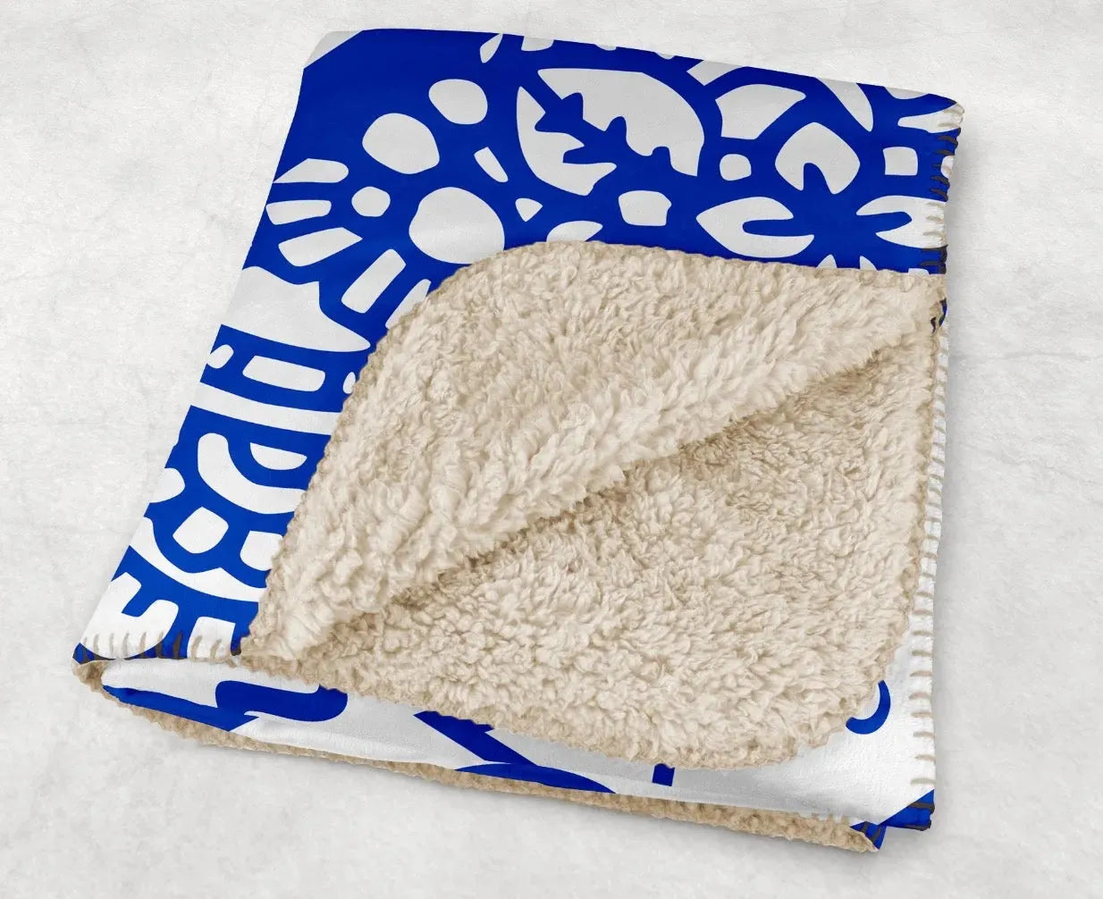 Tri Delta XL 60x80 Sherpa Blanket - Mandala Dolphin Throw Blankets