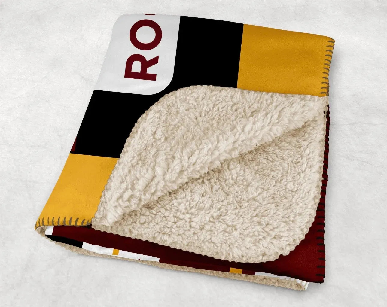 Winthrop University XL 60x80 Sherpa Throw Blanket - Rock the Hill Throw Blankets