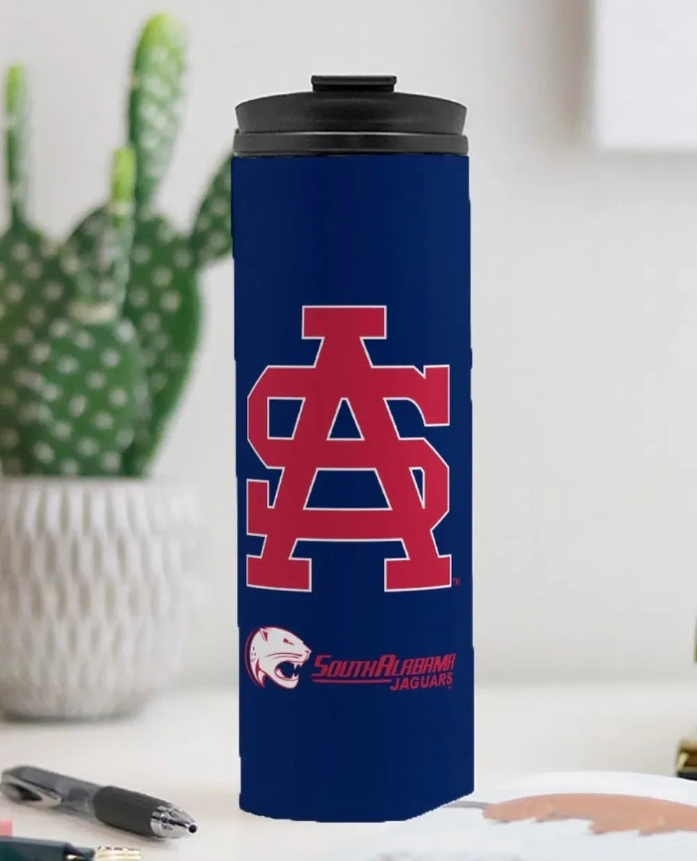 University of South Alabama Red Letters Thermal Tumbler 16 oz. Drinkware