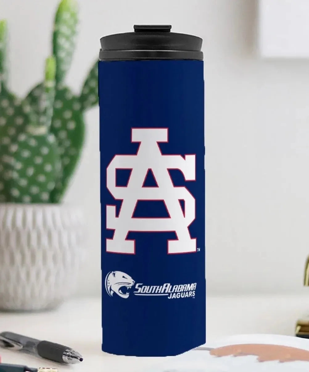 University of South Alabama White Letters Thermal Tumbler 16 oz. Drinkware