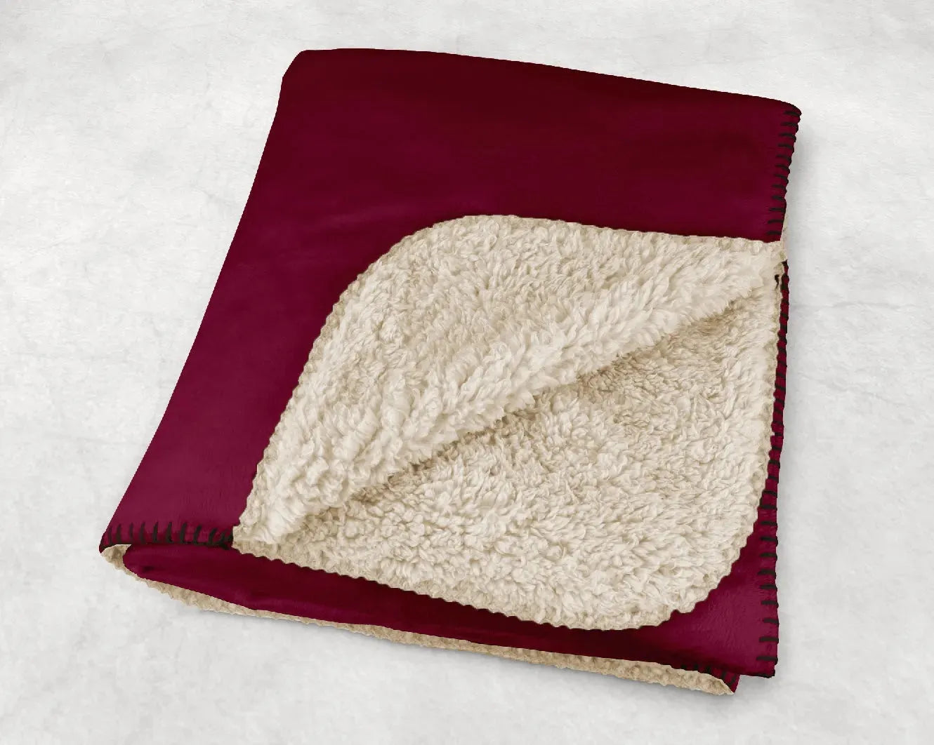 Alpha Phi XL 60x80 Sherpa Blanket - Color Block Throw Blankets